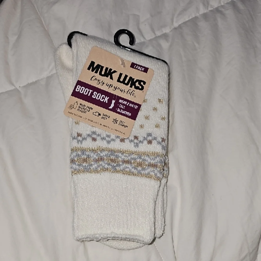 MUK LUKS, Boot Socks!! Super Soft! Nwts! Womens 6-11